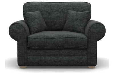 Heart of House Chedworth Fabric Cuddle Chair - Cobalt